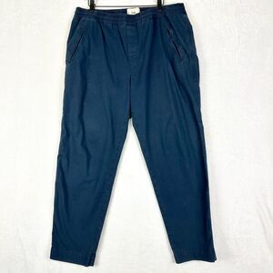 Folk Drawcord Assembly Pant Ripstop Size 5 US 36x28.5 Navy Blue Elastic Waist